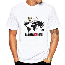 Load image into Gallery viewer, Male T Shirt Funny Design Men La Casa De Papel T Shirt Men Money Heist Tees Short Sleeve House of Paper T-Shirt Streetwear Tops