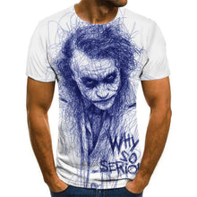 Load image into Gallery viewer, Hot Sale Clown T Shirt Men/women Joker Face 3D Printed Terror Fashion T-shirts size XXS-6XL
