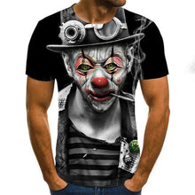 Load image into Gallery viewer, Hot Sale Clown T Shirt Men/women Joker Face 3D Printed Terror Fashion T-shirts size XXS-6XL
