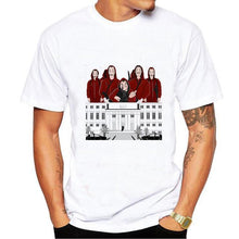 Load image into Gallery viewer, Male T Shirt Funny Design Men La Casa De Papel T Shirt Men Money Heist Tees Short Sleeve House of Paper T-Shirt Streetwear Tops
