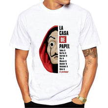 Load image into Gallery viewer, Male T Shirt Funny Design Men La Casa De Papel T Shirt Men Money Heist Tees Short Sleeve House of Paper T-Shirt Streetwear Tops
