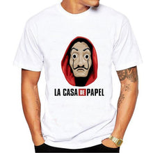 Load image into Gallery viewer, Male T Shirt Funny Design Men La Casa De Papel T Shirt Men Money Heist Tees Short Sleeve House of Paper T-Shirt Streetwear Tops
